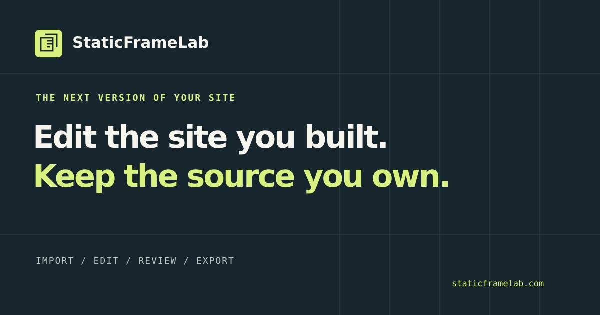 AI kept breaking my websites, so I built an editor that preserves their design